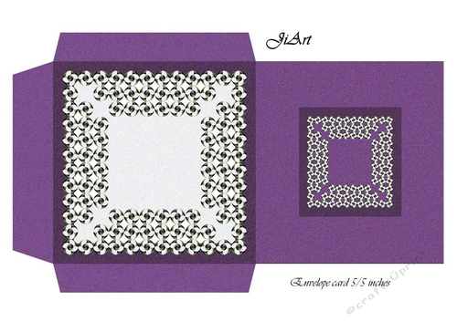 Flowers of luck - card envelope