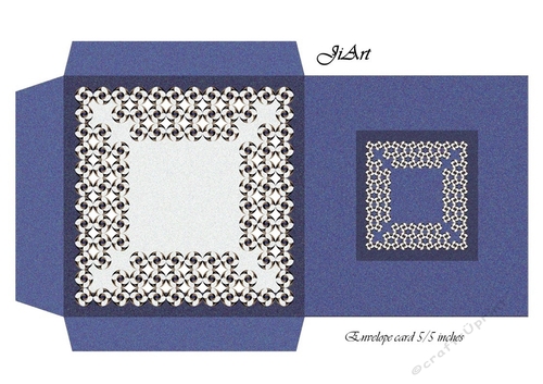 Flowers of luck - card envelope
