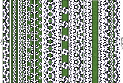 Digital ribbons Flowers of luck 