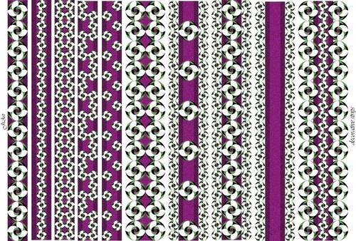 Digital ribbons Flowers of luck 