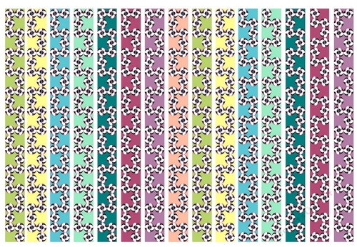 Digital ribbons Flowers of luck 