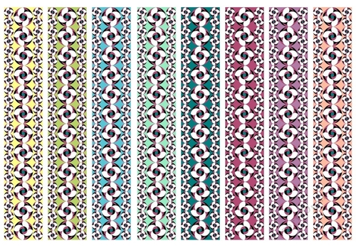 Digital ribbons Flowers of luck 