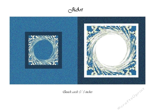 Flowers of luck - Universal folding card - blank