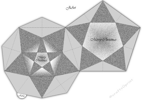 Christmas star - gift box