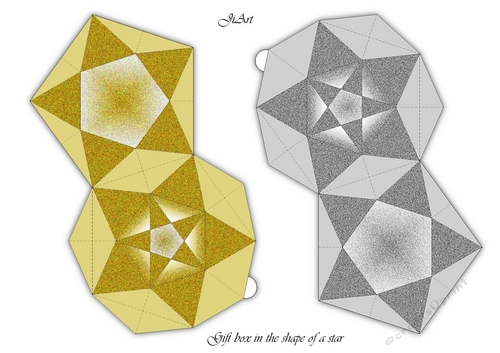 Christmas star - gift box