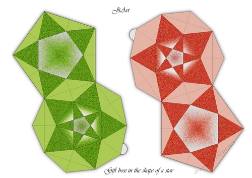 Christmas star - gift box