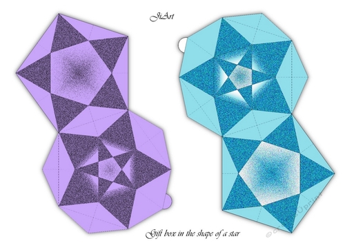 Christmas star - gift box