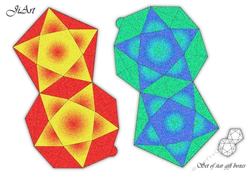 Christmas star - gift box