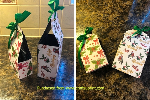 frill top box, treat box, christmas box, halloween box