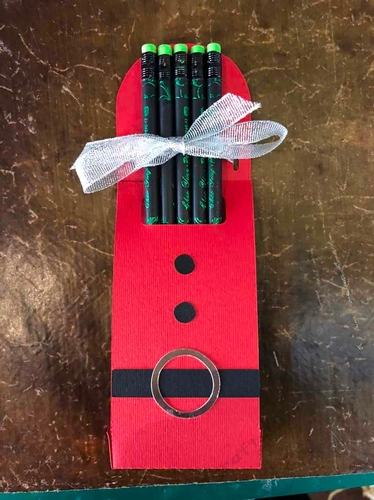 Pen Pencil Gift Holder, Christmas or other