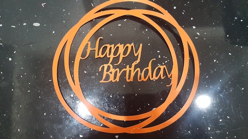 Happy Birthday circles