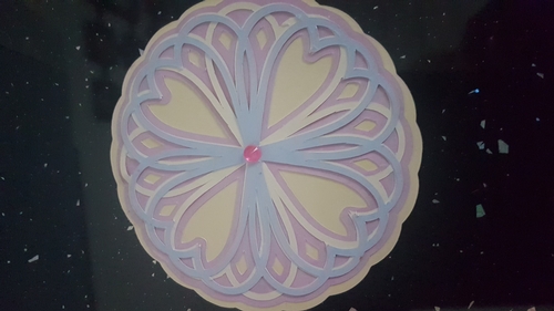 Mandala 4 layered card topper SVG cutting file