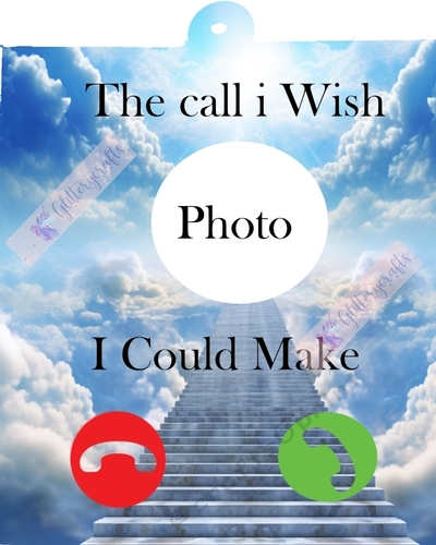 Mobile phone keyring PNG with space for photo Digital download.