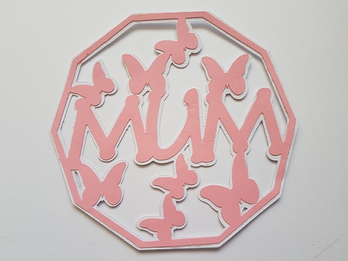 Mum Butterfly card topper