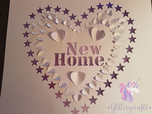 New home heart pop up SVG cutting file