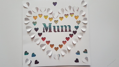 Mum butterfly pop up SVG cutting file papercuts design.