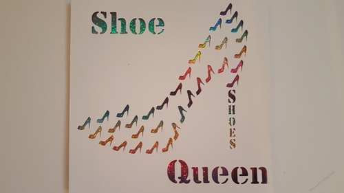 Shoe Queen cut out shoes SVG cutting file.
