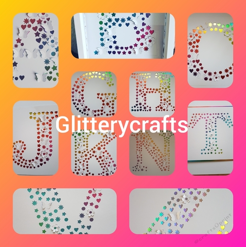 Alphabet letters cut out/pop up designs SVG cutting files.