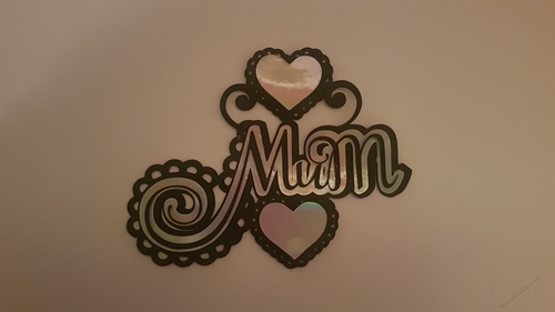 Beautiful MUM scroll word 3 layered SVG Cutting file