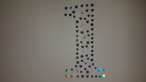 Numbers (1) Pop up cut out SVG cutting file