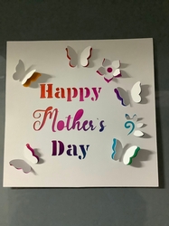Pop up Mother`s Day cut out , ideal for frames 8 x 8 inch