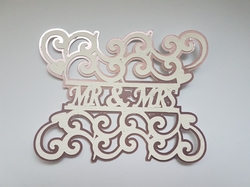 Mr and Mrs split scroll topper cutting file