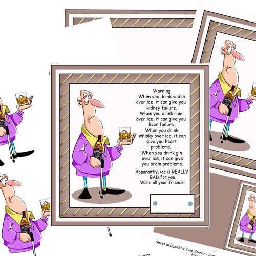 Max and alcohol humorous card