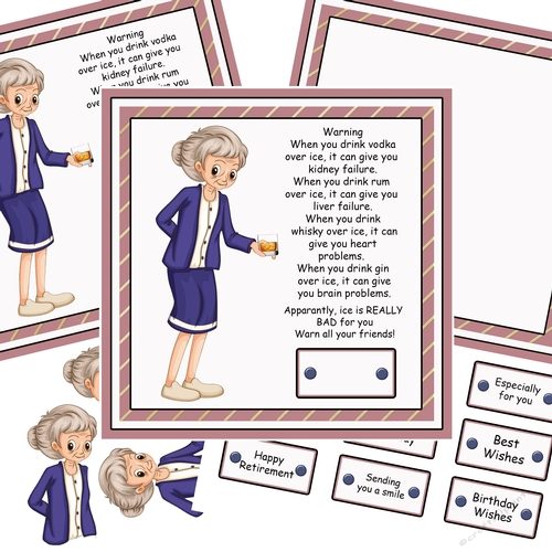 Mabel and alcohol humorous card