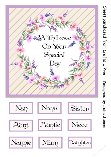 Purple With Love On Your Special Day