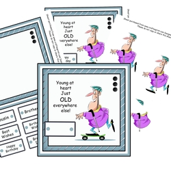Young at heart 7 x 7 card kit