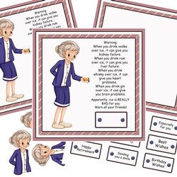 Mabel and alcohol humorous card
