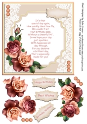 Summer Roses A4 sheet