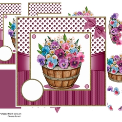 Barrel of flowers