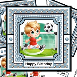 Football 3 Decoupage Card Kit