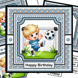 Football 4 Decoupage Card Kit