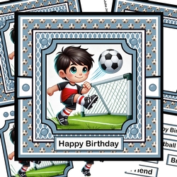 Football 5 Decoupage Card Kit
