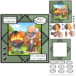 Im not just a grillmaster - BBQ Themed Decoupage Mini Kit