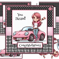 You Passed! - Female Driving Test Congratulations Card