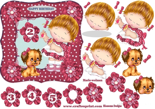 Little girl birthday pink