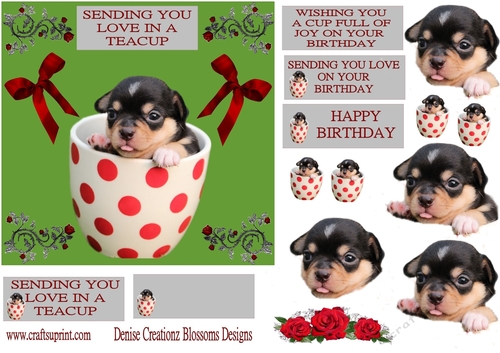 Love in a  teacup dog design 2
