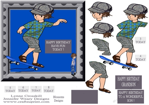 boys birthday 3 to 8yrs