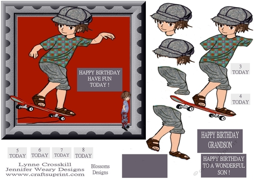 boys birthday 3 to 8yrs     