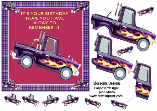 A male truck design