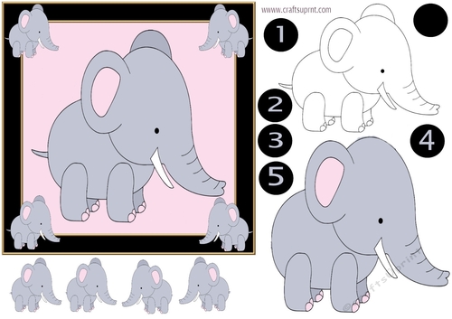 Animal birthday Design approx 7inches x 7inches