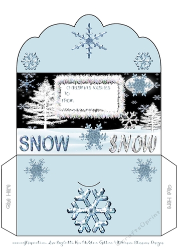 A lovely Christmas money wallet