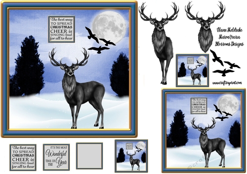 A lovely Christmas Deer card