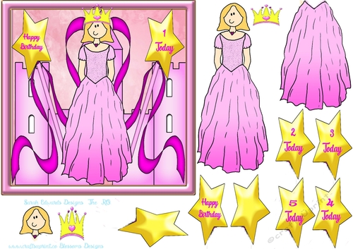 Princess birthday age 1 to 6