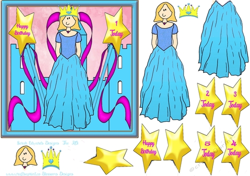 Princess birthday age 1 to 6