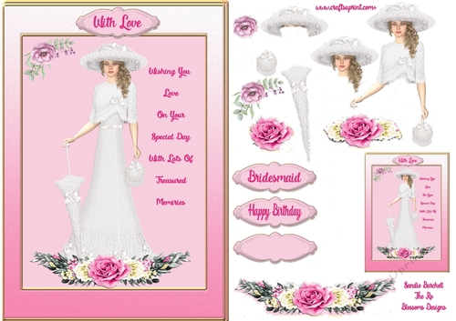 A lovely female special day card
