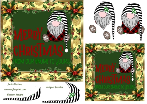 from our Gnome to yours gold frame
